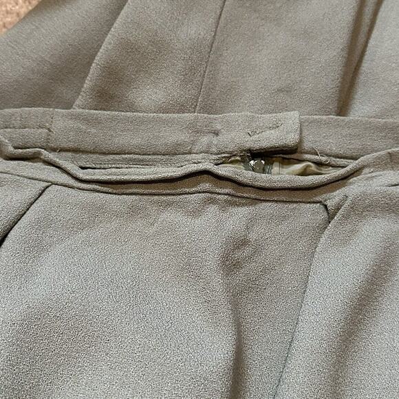 Rare 100% Wool Women Vintage Saville Suit Hunter Green Jacket Skirt Set Size 12 - Picture 13 of 14